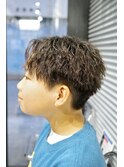 ツイストスパイラル/キッズカット/キッズパーマ/波巻パーマ