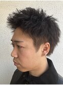 スパイキーピンパーマスタイル