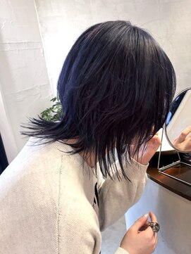 ロンドエニカ 大宮(Lond enika) イメチェン外ハネボブ美髪ワイドバングレイヤー縮毛矯正/大宮