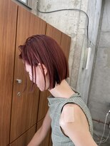 ノイ(noii)&nbsp;レッドオレンジ/オレンジ/ボブ/切りっぱなし