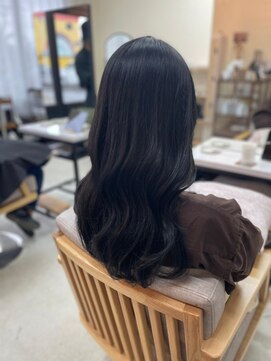 マインドヘアー(MiND HAiR) ナチュラルブラック＿ゆるウェーブ＿美髪仕上げ＿92