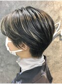 大人ショートとハイライト
