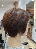 ショートボブレイヤースタイル