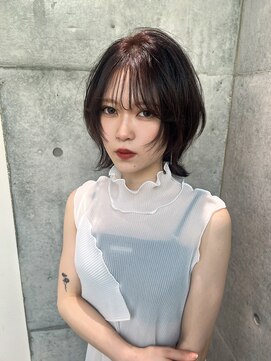 ロンドメリア 天神大名店(Lond Melia) ミディアム/暗めカラー/グランマッシュ/デザインカラー