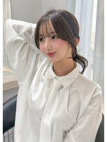 ボタン テンジン(VOTAN tenjin)&nbsp;【votan_はまひ】顔周りカット/前髪/ブラウンカラー/髪質改善