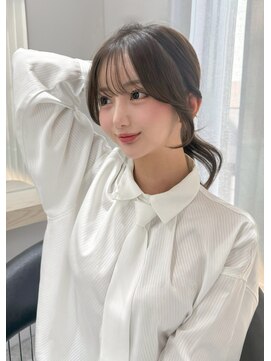 ボタン テンジン(VOTAN tenjin) 【votan_はまひ】顔周りカット/前髪/ブラウンカラー/髪質改善