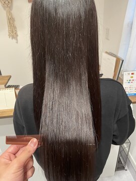 【絹のような手触り】 髪質改善ネオメテオストレート