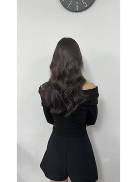 アクション 心斎橋店(ACTION) レイヤーカット　韓国ヘア　ブリーチなしオリーブグレージュ