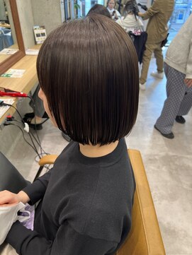 ブレイブ 福岡天神店(BRAVE) ボブ、白髪ぼかしヘアー