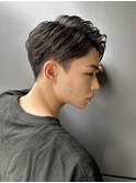 アップバング×タイトショートで、色気と清潔感を両立 s130