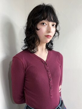 アルテペロ(arte pelo) 【arte pelo】レイヤーパーマ/ミディアム/黒髪