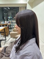 アローム(alom)&nbsp;透け感up暗髪カラー