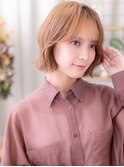 ミルクティーブラウン透け感ハッシュカットh4大宮20代30代40代