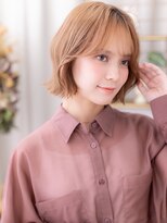 カバーヘア ブリス 大宮西口(COVER HAIR bliss)&nbsp;ミルクティーブラウン透け感ハッシュカットh4大宮20代30代40代