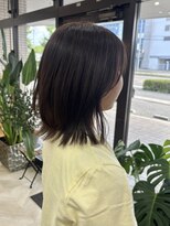ラフ(laugh) レイヤーボブ×ブラウン