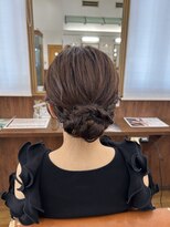 トップヘアー 中庄店(TOP HAIR fuapua) 《TOPHAIR 中庄店/きゃん》大人っぽシニヨン