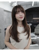 マウル トーキョー 銀座(MAEUL TOKYO) ミルクブラウン 低めレイヤーカット 韓国 銀座