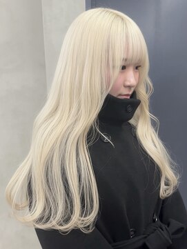 ニコトウキョウ 新宿(nico TOKYO) ダブルカラーミルクティーピンクホワイトパープルハイトーン韓国