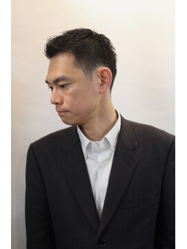 ヒロギンザ 五反田店(HIRO GINZA) 好印象アップバングショート【【五反田】＜理容室＞/メンズ＞