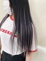 ヘアー アレス(hair ales)&nbsp;ハイライトエクステでイメチェン！アッシュ×ピンク