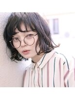 ミットバイツリー 新宿南口(mit by tree)&nbsp;くすみブルーアースカラーニュアンスカールボブルフ