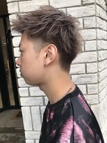 クレスト 近江八幡店(CREST) マッシュツーブロックメンズパーママッシュウルフメンズカット