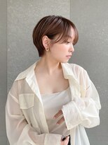 ロンド レグリーズ 立川(Lond leglise)&nbsp;ショート×顔周り×前髪×シルキーベージュ×グレージュカラー