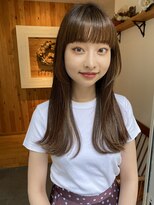 ガーランド (Garland)&nbsp;大人へア/ロング/ピンクベージュ/外ハネ/卵型/髪質改善/レイヤー