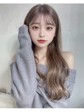 オリジンズヘアーセカンド 守谷店(Origins hair 2nd) シルバー系ベージュカラー×BYKARTE TR