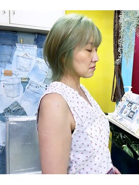 トーク 伊丹本店(TAL'KE) TAL’KE/ブリーチ×ペールミントグリーン_1305