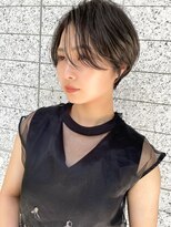プランツヘアー&nbsp;前髪長めの大人ショートヘア　博多ショートヘア　原依里