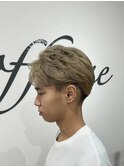 フェザーベージュ/フェザーショート/ベージュカラー