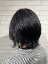 ビスイル 秋葉原店(Vis ill)&nbsp;くせ毛風ウルフパーマ前髪パーマミニウルフアッシュブラック