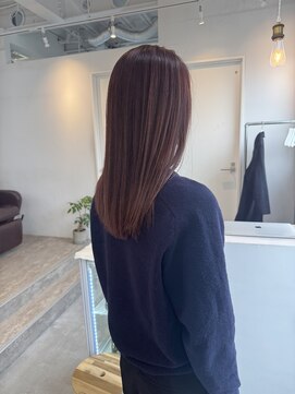 ロカ 表参道(loka) ピンクベージュ/ストレート[表参道/ブリーチ/ハイライト]Mai