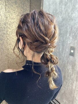 タイドヘアー 高槻店(TIDE HAIR) 編みおろしアレンジ