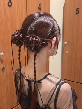 美容室 アイディー i-dee カチモリツイン ヘアアレンジ