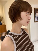 ヤイエ 青山店(yiye)&nbsp;マッシュショート丸みショートボブくびれショート金髪ショート