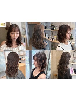 まるでカールアイロンで巻いたような、ゆるめでフンワリとしたデザインは『デジタルパーマ』がオススメ◎