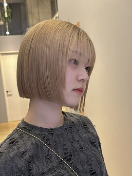 ジアン バイ ミルボン NU茶屋町+(GIEN by milbon) パツっとボブ/似合わせボブ/丸くならないボブ/切りっぱなしボブ