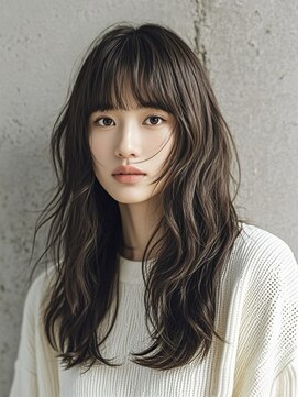 エイチ ウルフカット 大阪梅田(811) フェイスフレーミングルーツカラー天使の羽バングネオウルフボブ