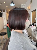 クッキー ヘアーアンドメイク(COOKIE Hair&Make)&nbsp;【COOKIE】チェリーピンク×ボブ