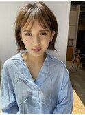 外ハネ/似合わせカット/ベージュカラー/大人ボブ/髪質改善//