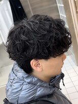 フィフスパーク(fifth PARK)&nbsp;渋谷シャドウパーマルーズパーマメンズマッシュウルフ