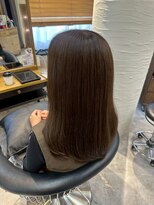 ヘアリゾート粋 トゥジュ 池袋東口店(tujuh)&nbsp;カーキーブラウン/ストレートヘア/透明感カラー