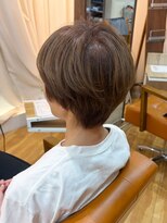 アビエクレール 河内花園(abije claire) 大人ショートボブ×アッシュベージュ【河内花園駅】