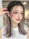 4. ミルクティーインナーカラーハイトーンカラーダブルカラー