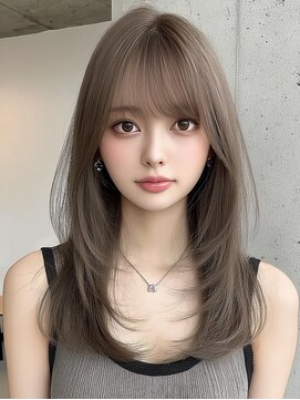 レア 銀座(Le'a) レイヤーカットハイレイヤー顔周りカット韓国風レイヤー髪質改善