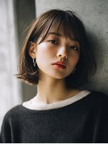 ロッソ 大橋店(Rosso) 透け前髪のコンパクトボブ【大橋】
