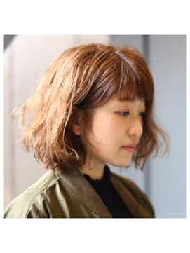 シアン 栄店(CYAN.) 【コテなし】リアルパーマ×ブリーチカラー