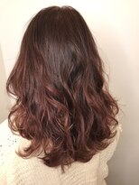 アヴァンス 深井店(AVANCE.)&nbsp;コーラルピンク×フェザーロング